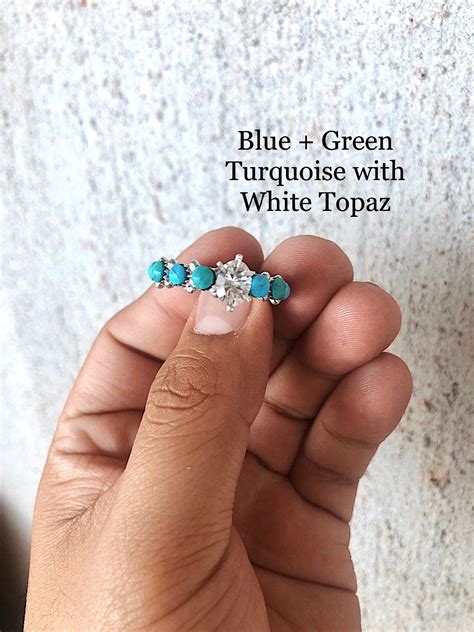 Turquoise tuesday - Classic triangular blue Turquoise solitaire on a 925 Sterling Silver band - just gorgeous, and ready for stacking with all your faves!! Perfect on any finger!! RTS ★ Wild One Ring – Turquoise Tuesday
